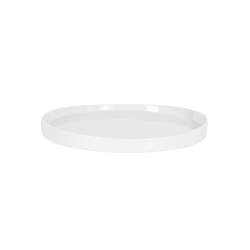White porcelain round tray cm 25