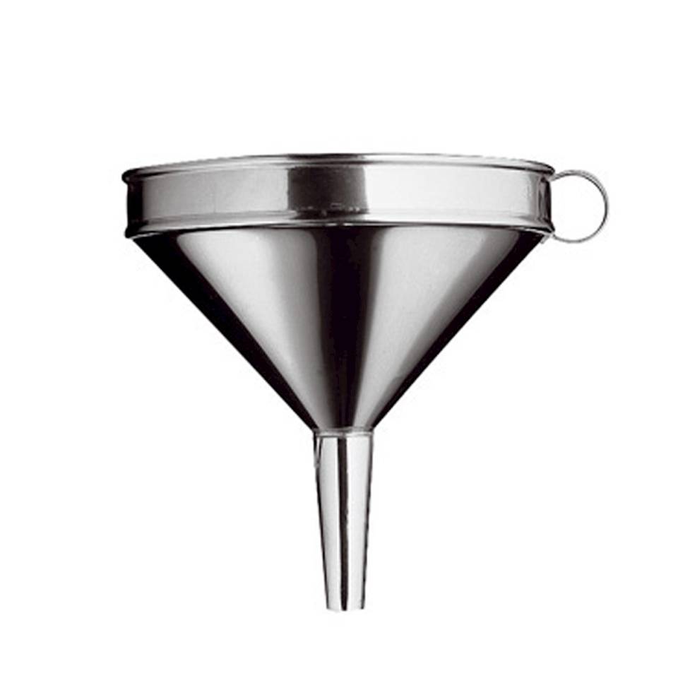 Large stainless steel funnel 30 cm