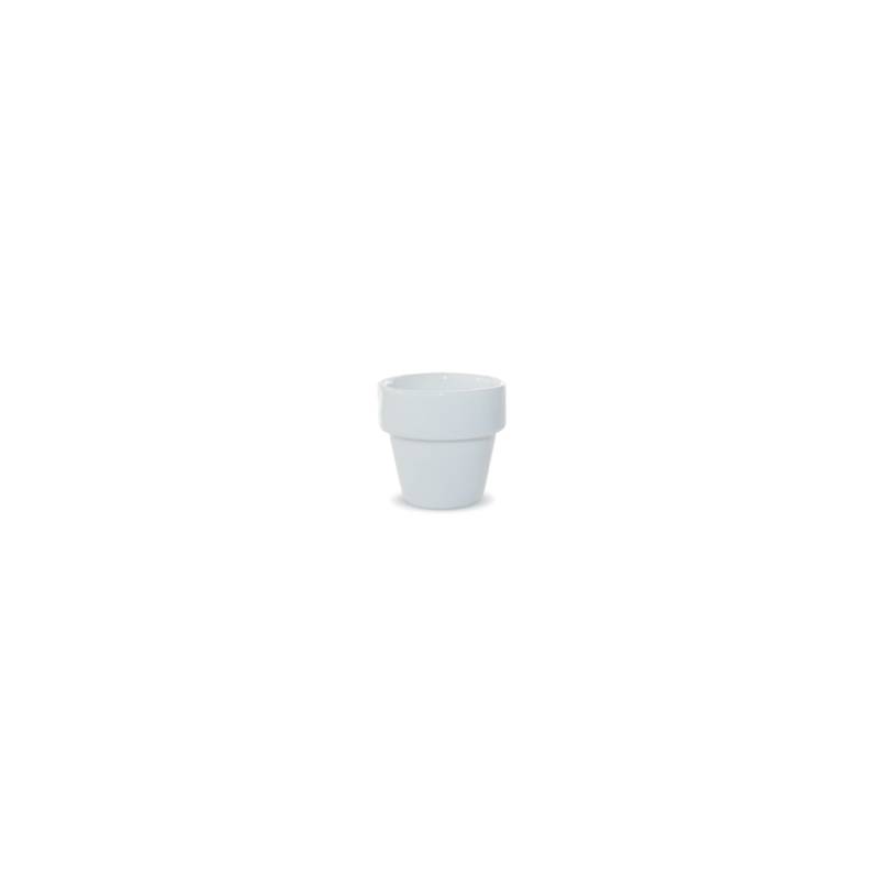 White porcelain Miniature jar cm 4.9x4.7