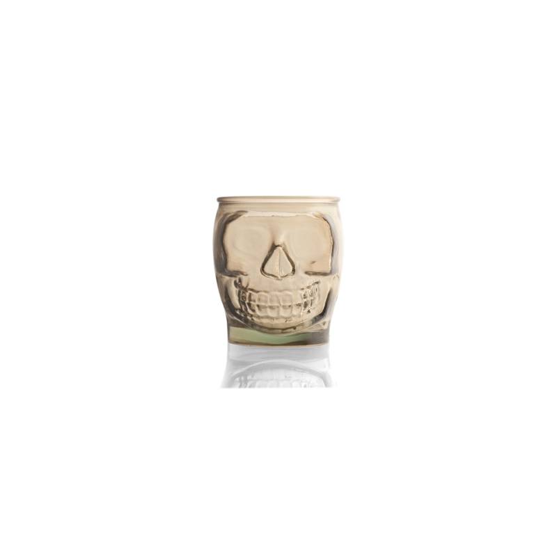 Amber glass skull tumbler cl 46
