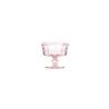 Coupe à glace dentelle en verre rose cl 18.5