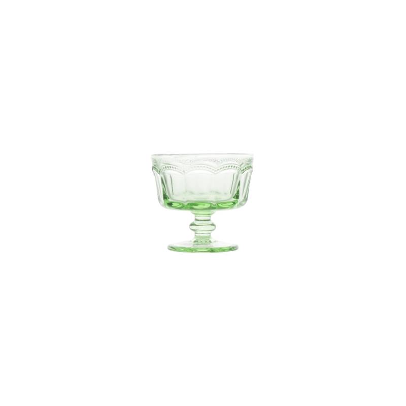 Eisbecher Spitze in Grün Glas cl 18.5