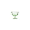 Lace ice cream cup in green glass cl 18.5