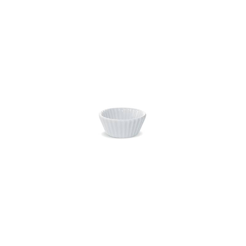 White porcelain miniature cup cakes 5.5 cm