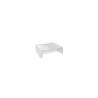 White porcelain Miniature square riser 7x7x2.5 cm