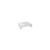 White porcelain Miniature square riser 7x7x2.5 cm