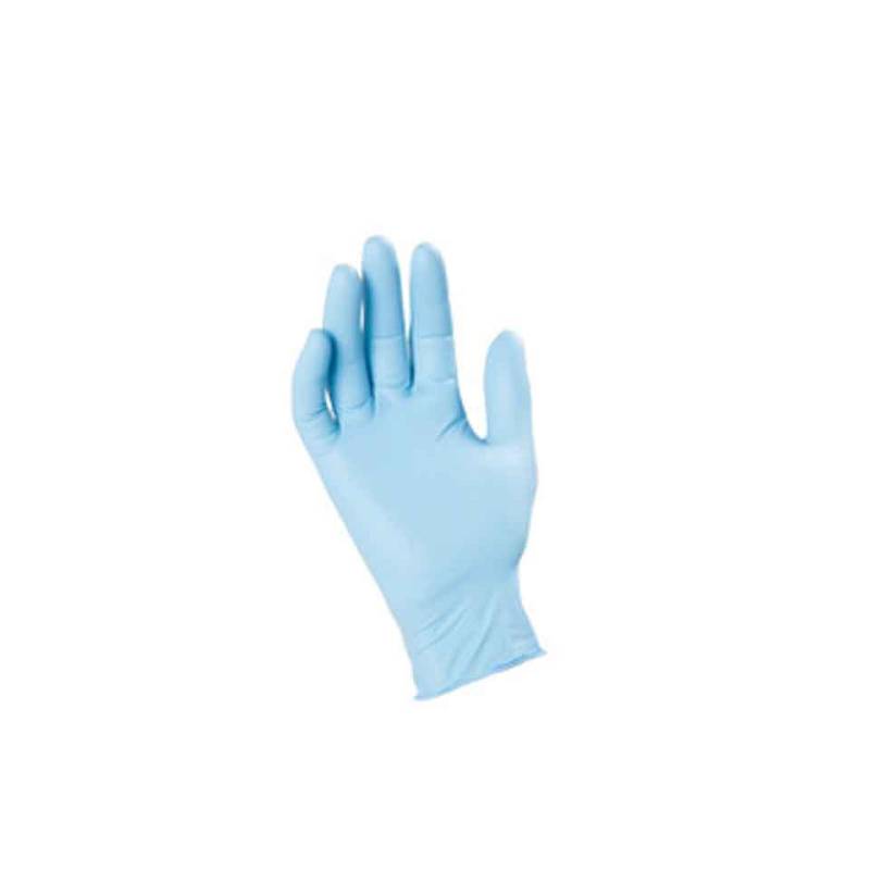 Nitril puderfreie Handschuhe blau Größe L