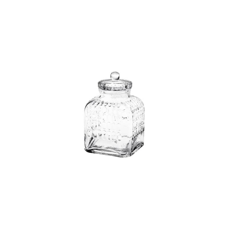 Jarre Bon Bon avec couvercle en verre soufflé