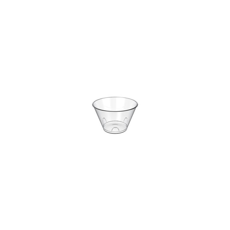 Taza desechable de plástico transparente Tulipán cl 7