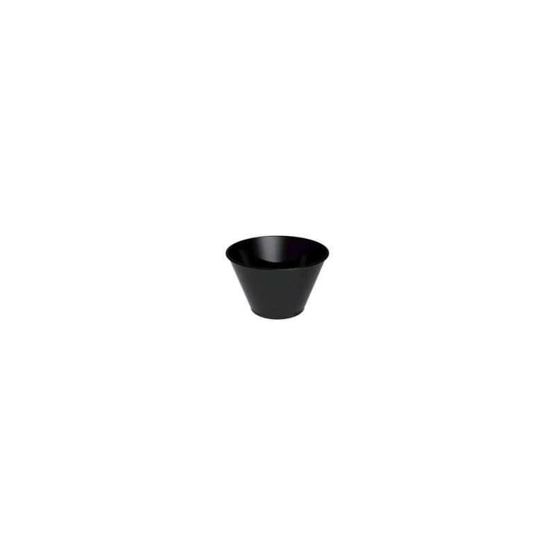 Gobelet Tulipe jetable en plastique noir cl 7