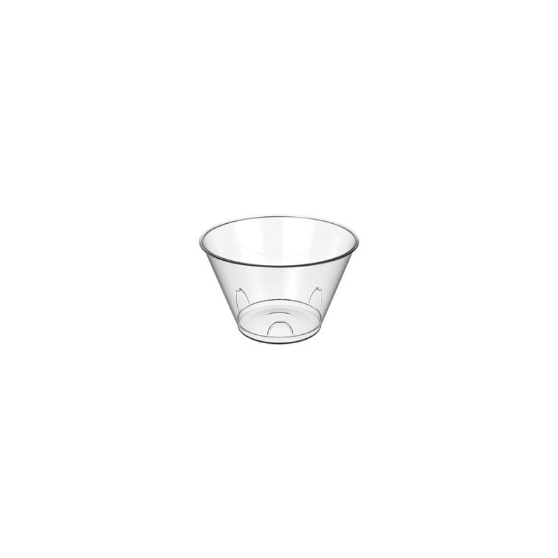 Gobelet Tulipe en plastique transparent jetable cl 15