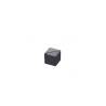 Black acrylic cube number holder 3x3 cm