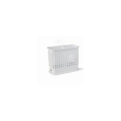 Araven rectangular cutlery drainer in white polypropylene