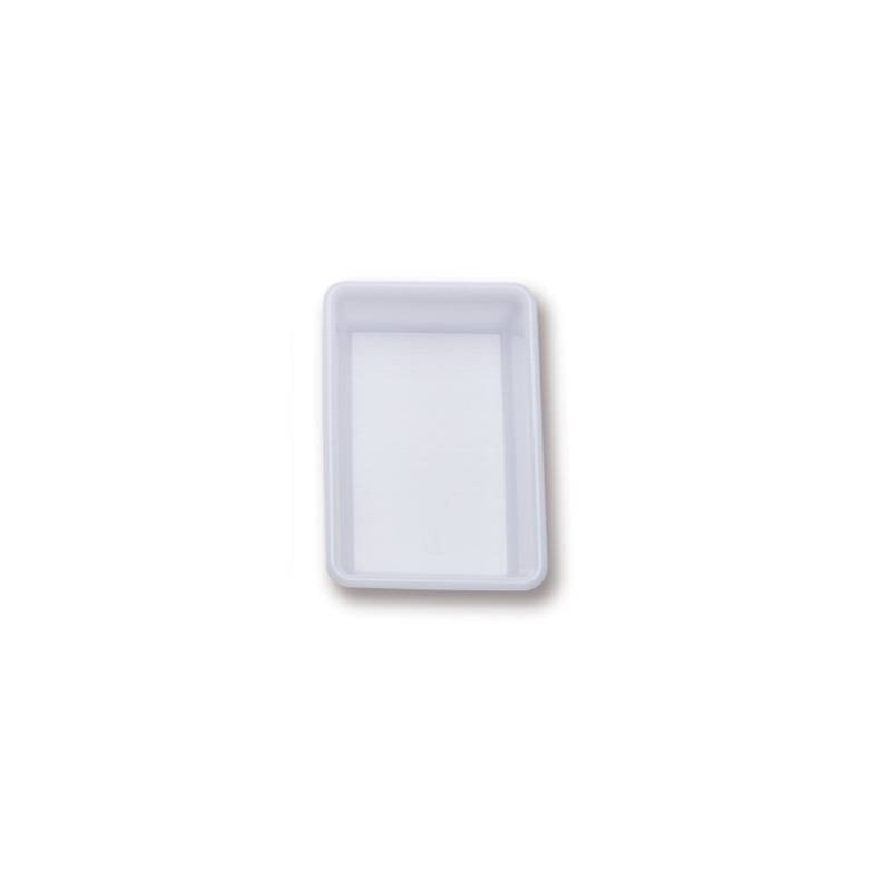 Araven rectangular tray in white polyethylene lt 2