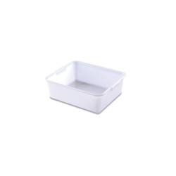 Araven rectangular tray in white polyethylene lt 20