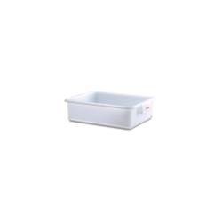 Araven rectangular tray in white polyethylene lt 25