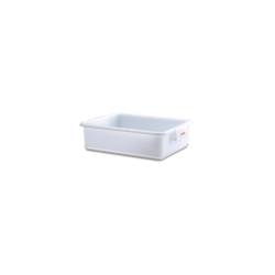 Vaschetta rettangolare Araven in polietilene bianco lt 25
