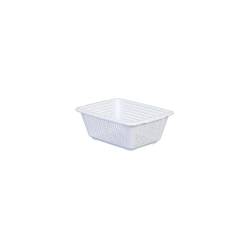 Araven perforated white polypropylene basket cm 11.2x29.8x22.8