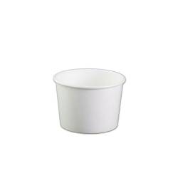 Duni disposable soup bowl container in white paper cl 55