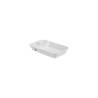 Plato de porcelana blanca de 3 compartimentos 26x15x4 cm