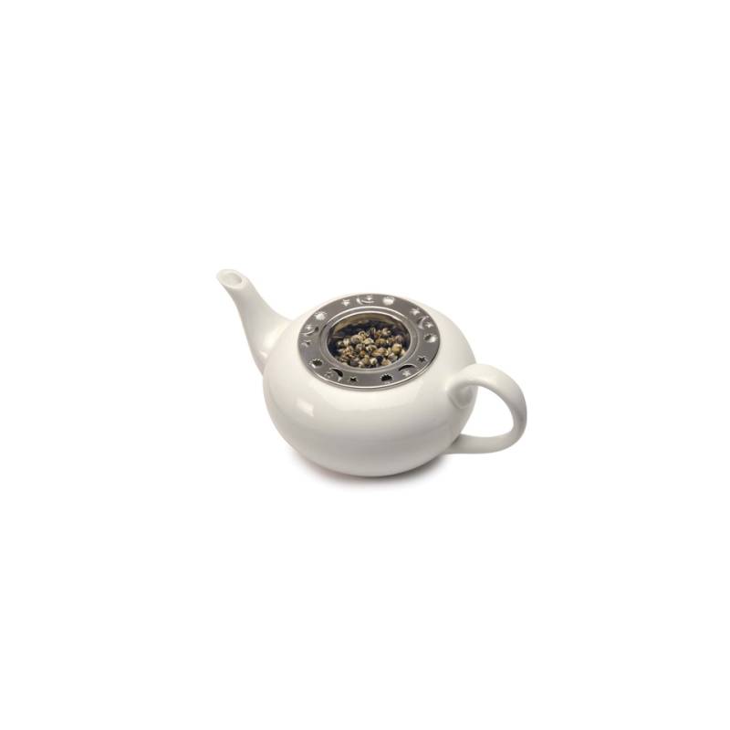 Filtro de té con decoración de acero inoxidable