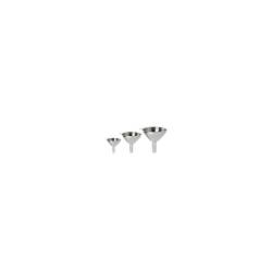 Set 3 imbuti in acciaio inox cm 7,5-5,5-4,5