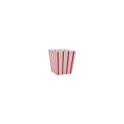 Contenitore Pop Corn America in plastica bianco e rosso cl 40