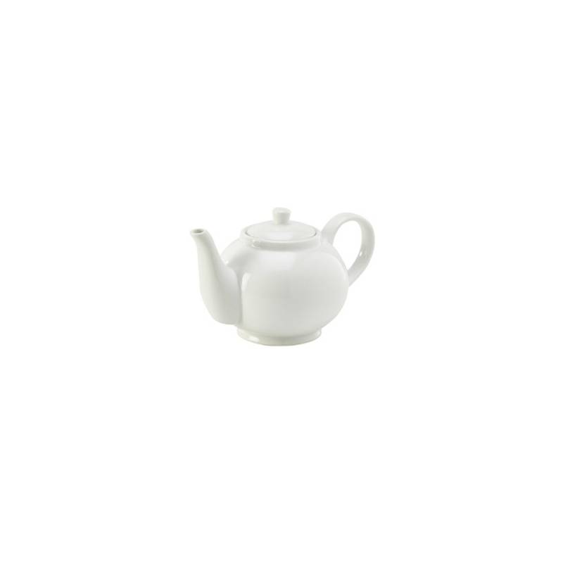 Royal teapot with filter in white porcelain cl 45