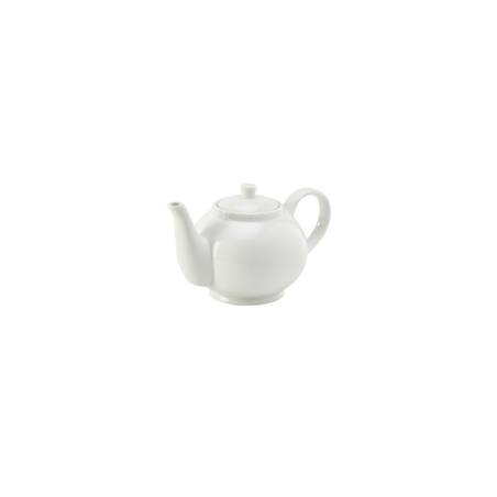 Royal teapot with filter in white porcelain cl 45