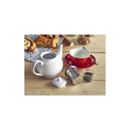 Royal teapot with filter in white porcelain cl 45