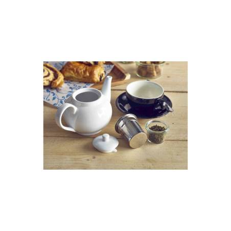 Royal teapot with filter in white porcelain cl 45