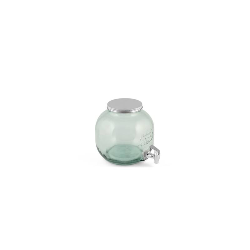 Authentic Beverage jar with stopper and glass tap lt 6