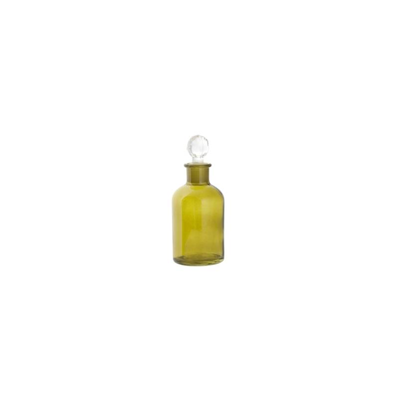 Bouteille verte avec bouchon à bille en verre transparent cl 26