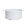 White porcelain 2-handle round casserole 32x14.5 cm