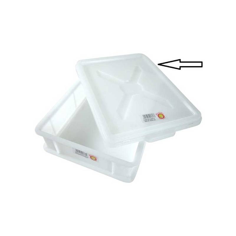 White polypropylene service box lid 15.75x11.81 inch