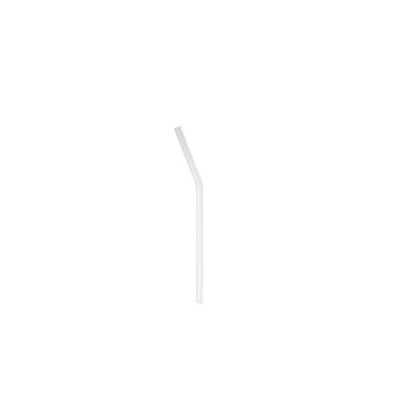 100% Chef curved glass straw cm 17