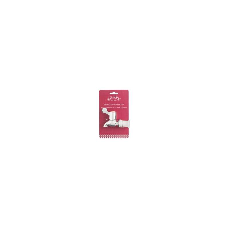 Grifo dispensador Kilner de plástico plateado