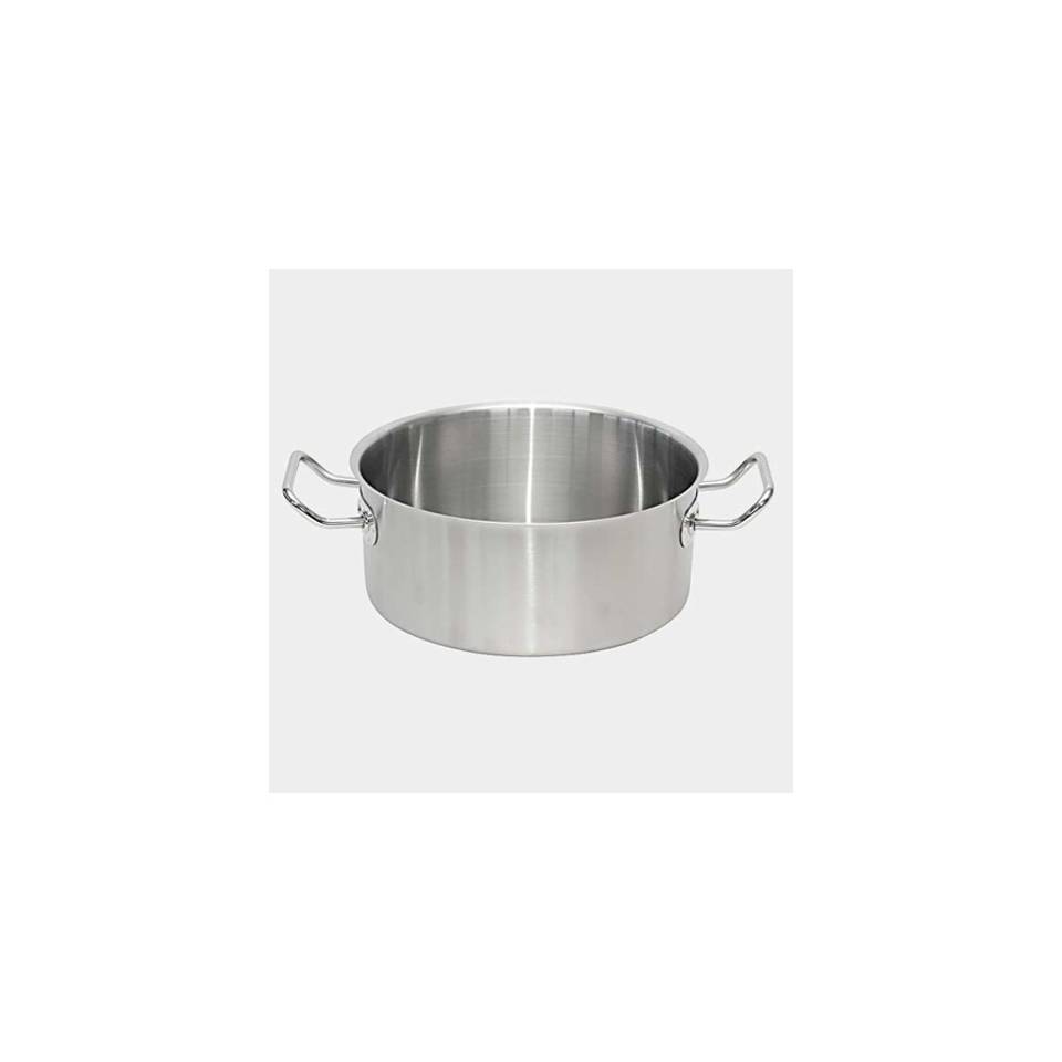 Casseruola alta induzione Primary De Buyer 2 manici in acciaio inox cm 40