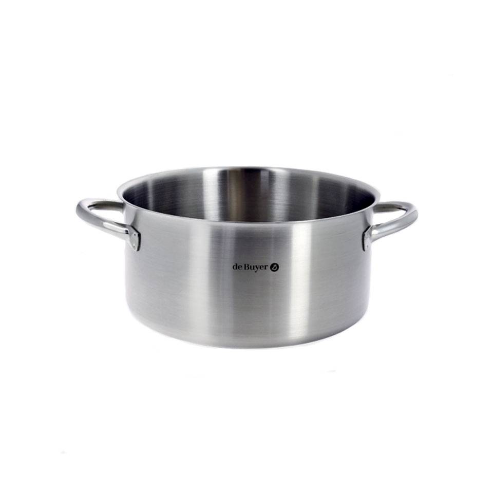 De Buyer Prim'appety induction medium casserole 2 handles stainless steel cm 28