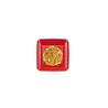 Assiette de fond Dandy en plastique rouge cm 18x18