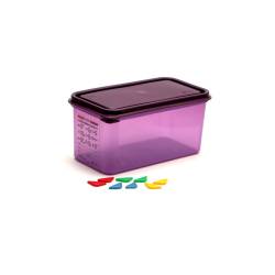 Araven purple polypropylene 1/3 container 1.58 gal.