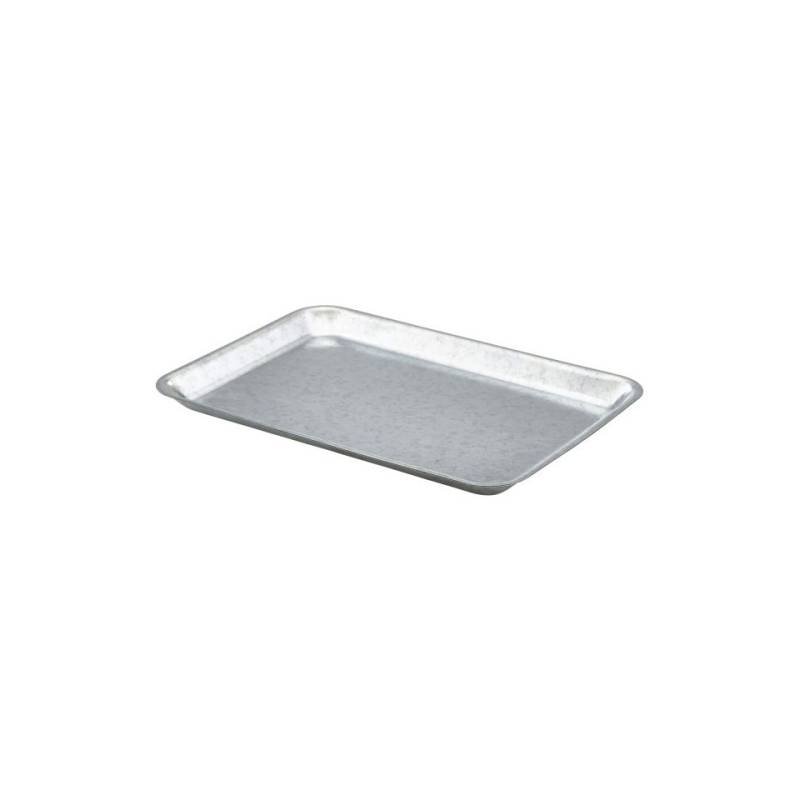 Rectangular galvanized steel tray cm 31.5x21.5