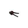 Black and red steel lemon squeezer cm 22