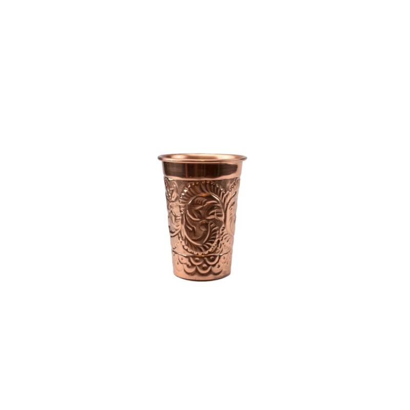 Embossed copper tumbler cl 35.5