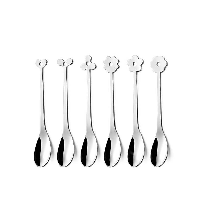Cadeau Espresso Spoon assorted stainless steel decorations cm 11