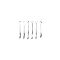 Party Cadeau fork assorted decorations stainless steel 12.5 cm