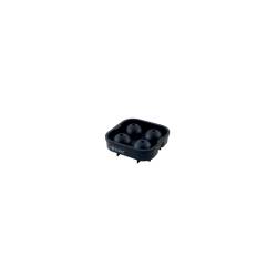 Ice mold 4 black silicone balls cm 4.5