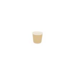 Triple Wall disposable coffee tumbler in light brown paper cl 12