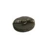 Black slate round coaster cm 10