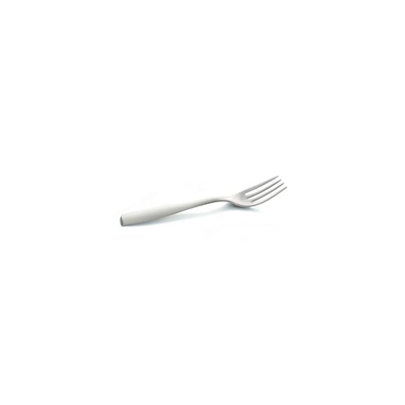 Eleven sandblasted stainless steel table fork 22 cm